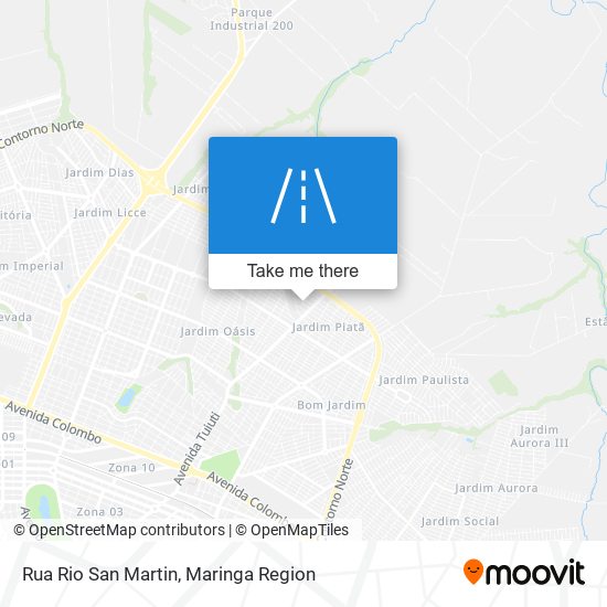 Rua Rio San Martin map