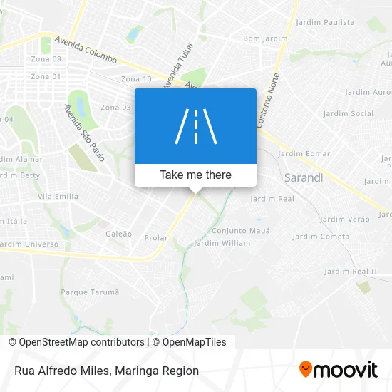 Rua Alfredo Miles map