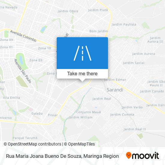 Mapa Rua Maria Joana Bueno De Souza