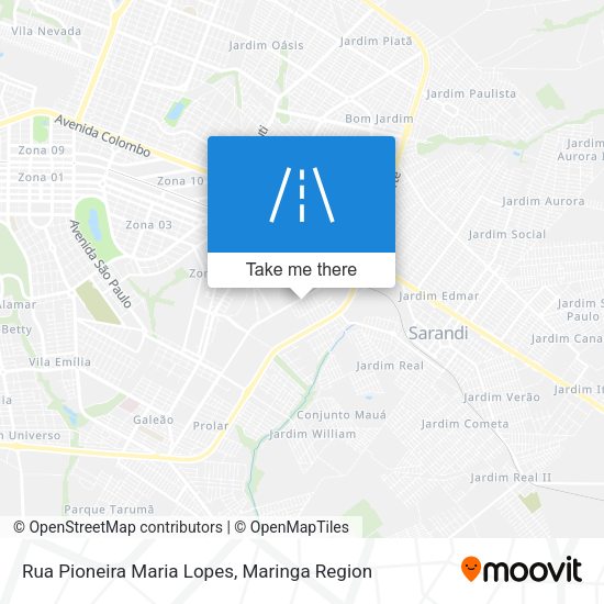 Rua Pioneira Maria Lopes map