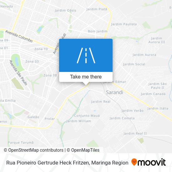 Rua Pioneiro Gertrude Heck Fritzen map