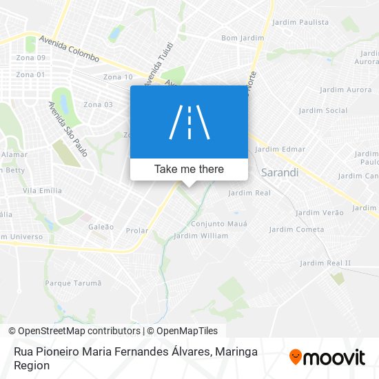 Rua Pioneiro Maria Fernandes Álvares map