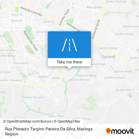 Rua Pioneiro Targino Pereira Da Silva map