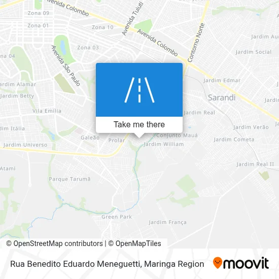 Rua Benedito Eduardo Meneguetti map