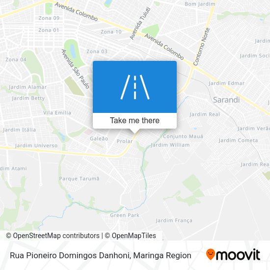 Rua Pioneiro Domingos Danhoni map