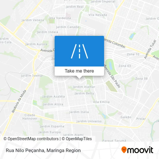 Rua Nilo Peçanha map