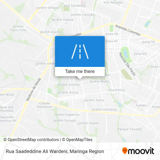 Rua Saadeddine Ali Wardeni map