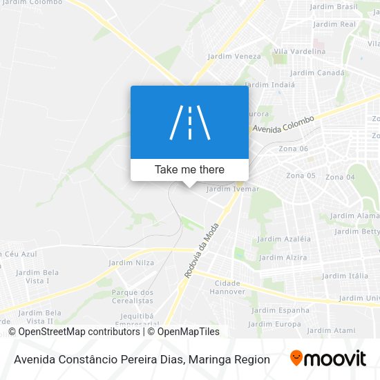 Avenida Constâncio Pereira Dias map