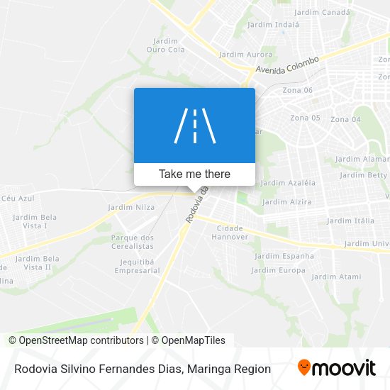Rodovia Silvino Fernandes Dias map