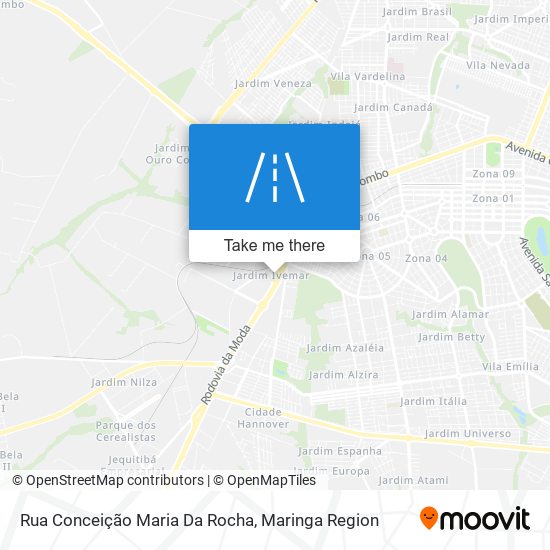 Mapa Rua Conceição Maria Da Rocha