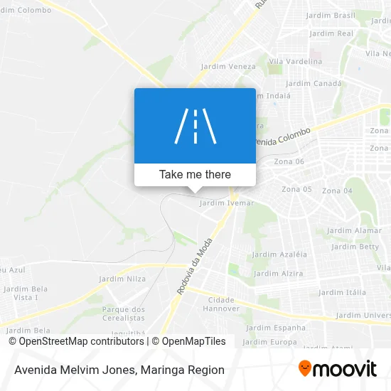 Avenida Melvim Jones map