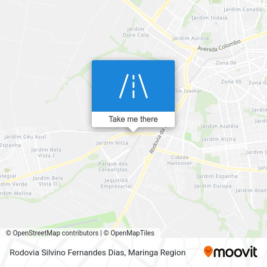 Rodovia Silvino Fernandes Dias map