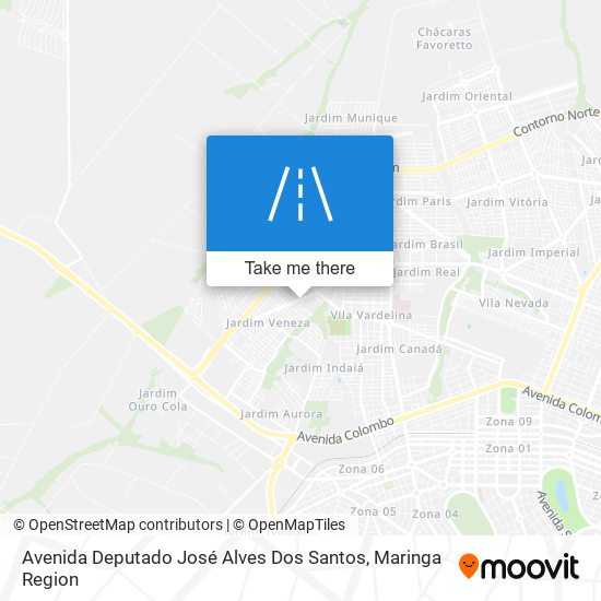 Mapa Avenida Deputado José Alves Dos Santos