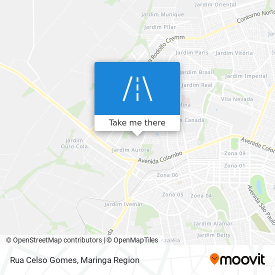 Rua Celso Gomes map