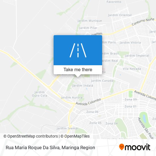 Mapa Rua Maria Roque Da Silva