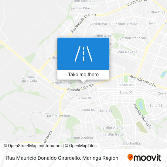 Rua Maurício Donaldo Girardello map