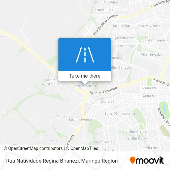 Rua Natividade Regina Brianezi map
