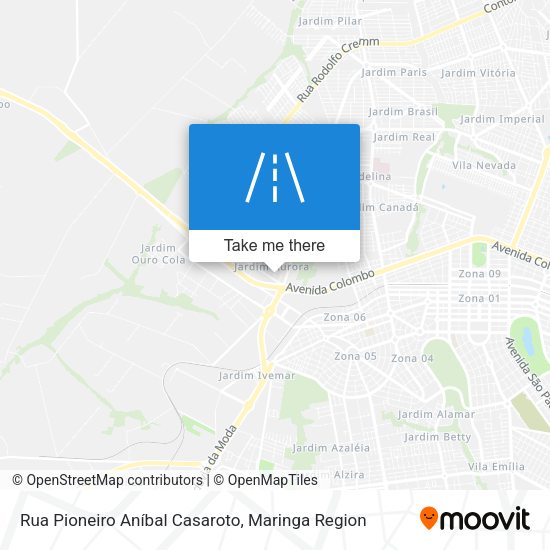 Rua Pioneiro Aníbal Casaroto map