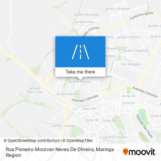 Rua Pioneiro Mourvan Neves De Oliveira map