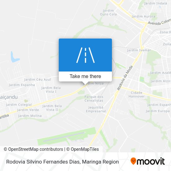Rodovia Silvino Fernandes Dias map