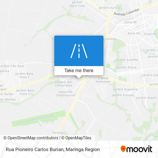 Rua Pioneiro Carlos Burian map
