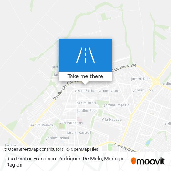 Rua Pastor Francisco Rodrigues De Melo map