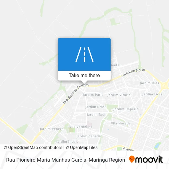 Rua Pioneiro Maria Manhas Garcia map