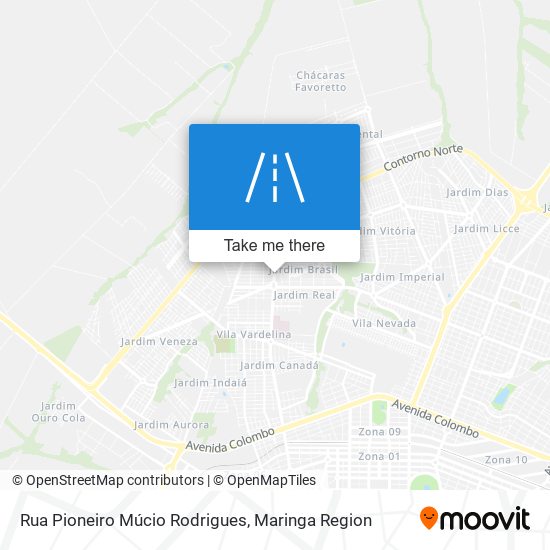 Rua Pioneiro Múcio Rodrigues map