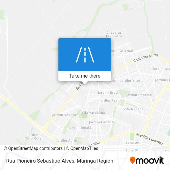 Rua Pioneiro Sebastião Alves map