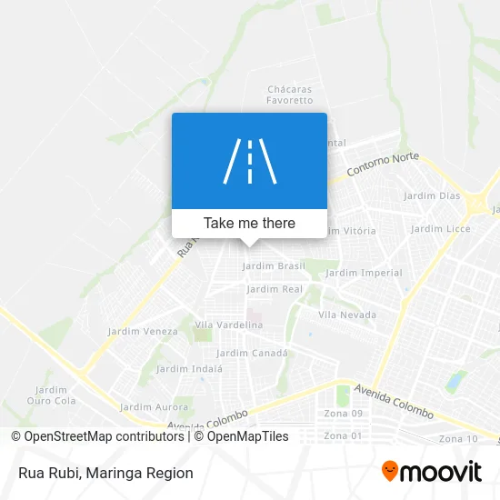 Rua Rubi map