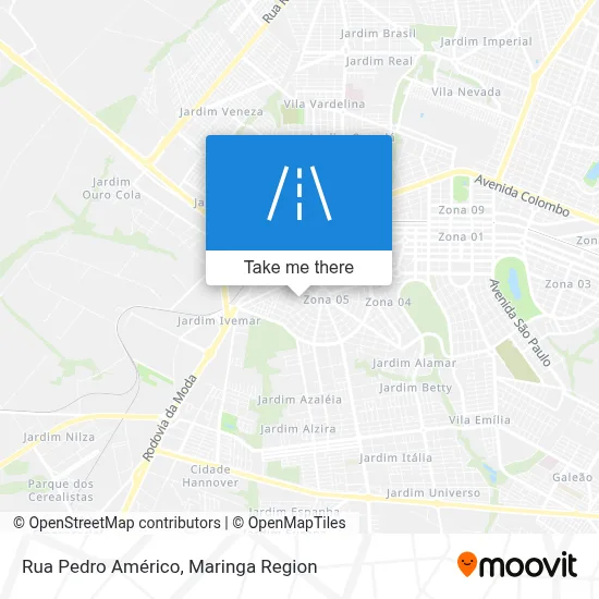 Rua Pedro Américo map