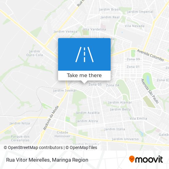 Mapa Rua Vitor Meirelles