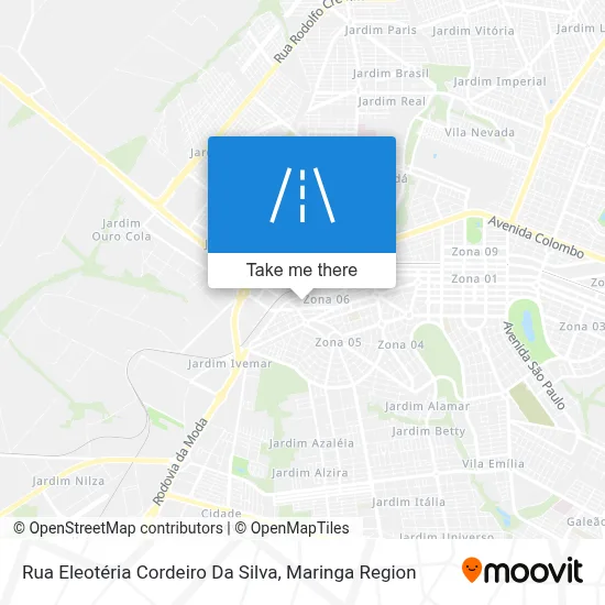 Rua Eleotéria Cordeiro Da Silva map