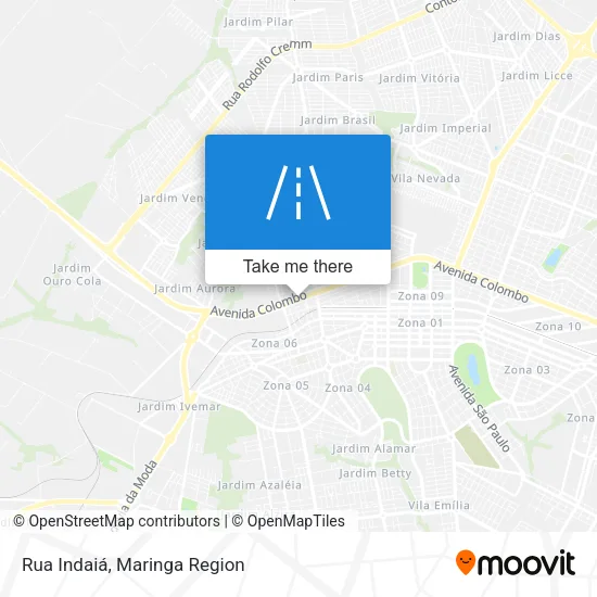 Rua Indaiá map