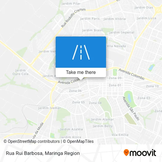 Rua Rui Barbosa map