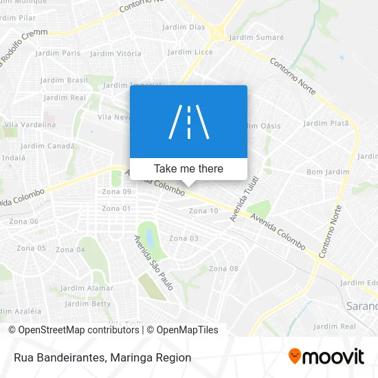 Rua Bandeirantes map