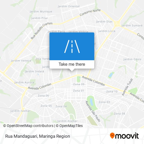 Mapa Rua Mandaguari