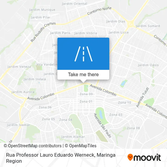 Rua Professor Lauro Eduardo Werneck map