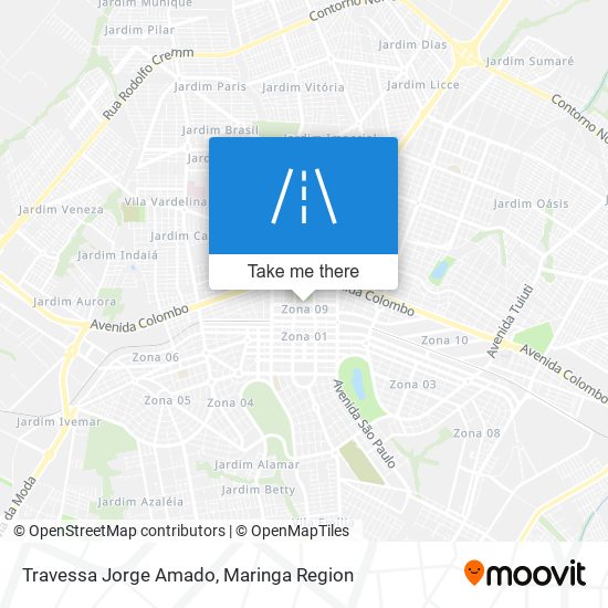 Mapa Travessa Jorge Amado