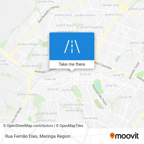 Rua Fernão Dias map