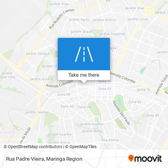 Rua Padre Vieira map