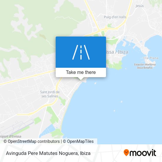 Avinguda Pere Matutes Noguera map