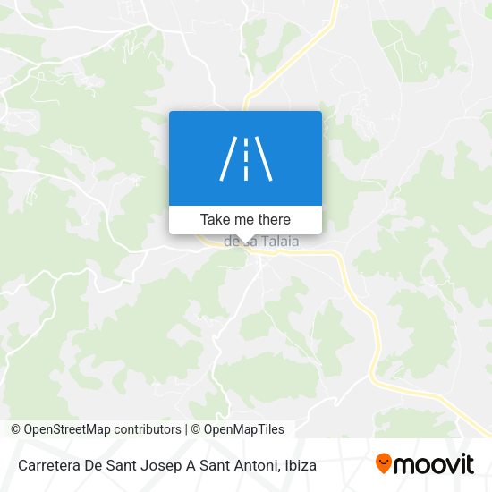 Carretera De Sant Josep A Sant Antoni map