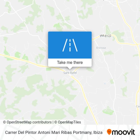 Carrer Del Pintor Antoni Mari Ribas Portmany map