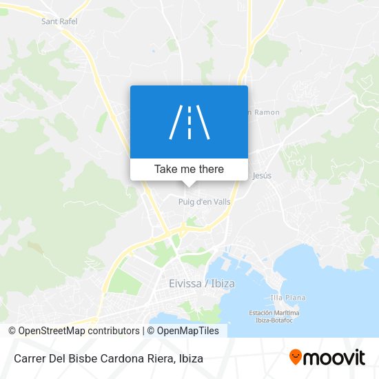 Carrer Del Bisbe Cardona Riera map