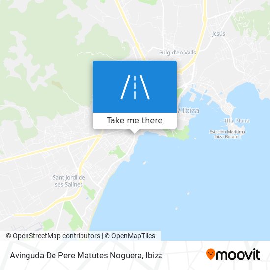 Avinguda De Pere Matutes Noguera map