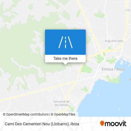 mapa Camí Des Cementeri Nou (Llobarro)