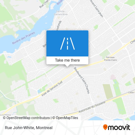 Rue John-White map