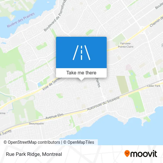 Rue Park Ridge map