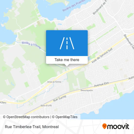 Rue Timberlea-Trail map